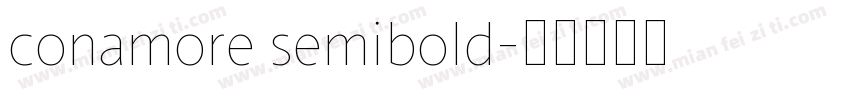 conamore semibold字体转换
